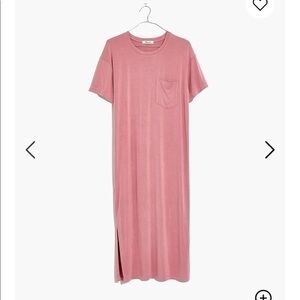 NEW Madewell midi tee dress in weathered berry. L8750